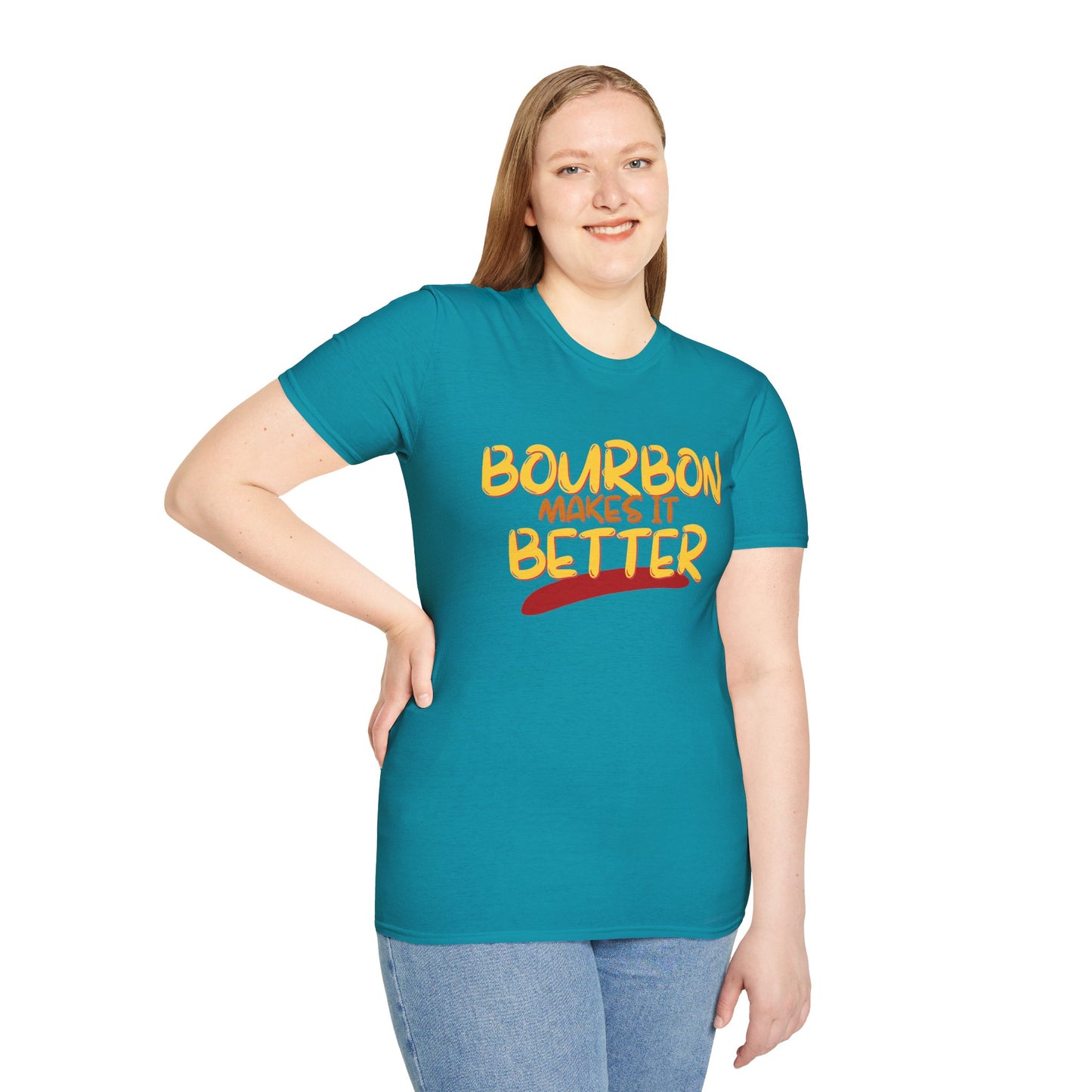 ¡Bourbon lo mejora con cypherpunkgear! Camiseta unisex de estilo suave