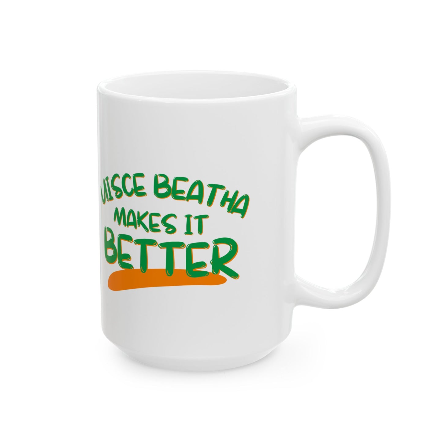 Uisce Beatha makes it better GNfont White Mug by cypherpunkgear.com