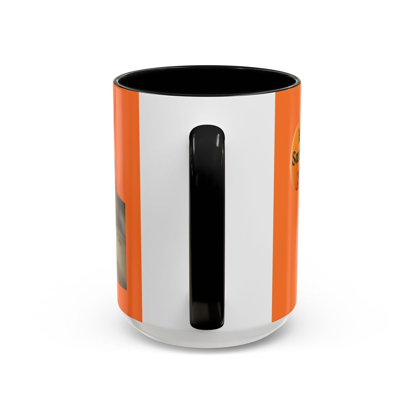 Is it Samhain yet? Skeleton's Pumpkin Orange Accent Mug by CreepyCrafts.boo