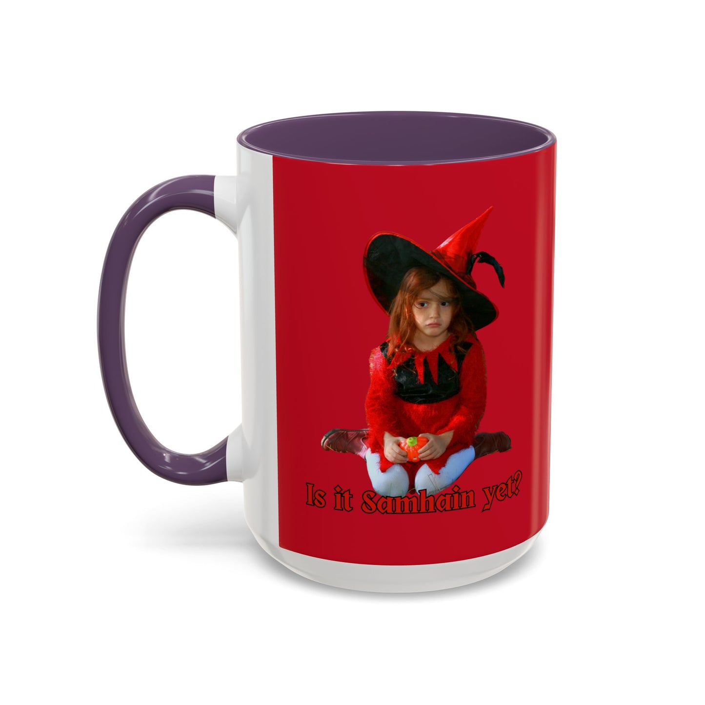 Is it Samhain yet? Red Accent Mug by CreepyCrafts.boo