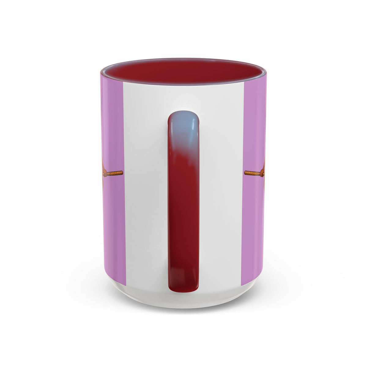 Velvet Vex Pink Accent Mug by CreepyCrafts.boo