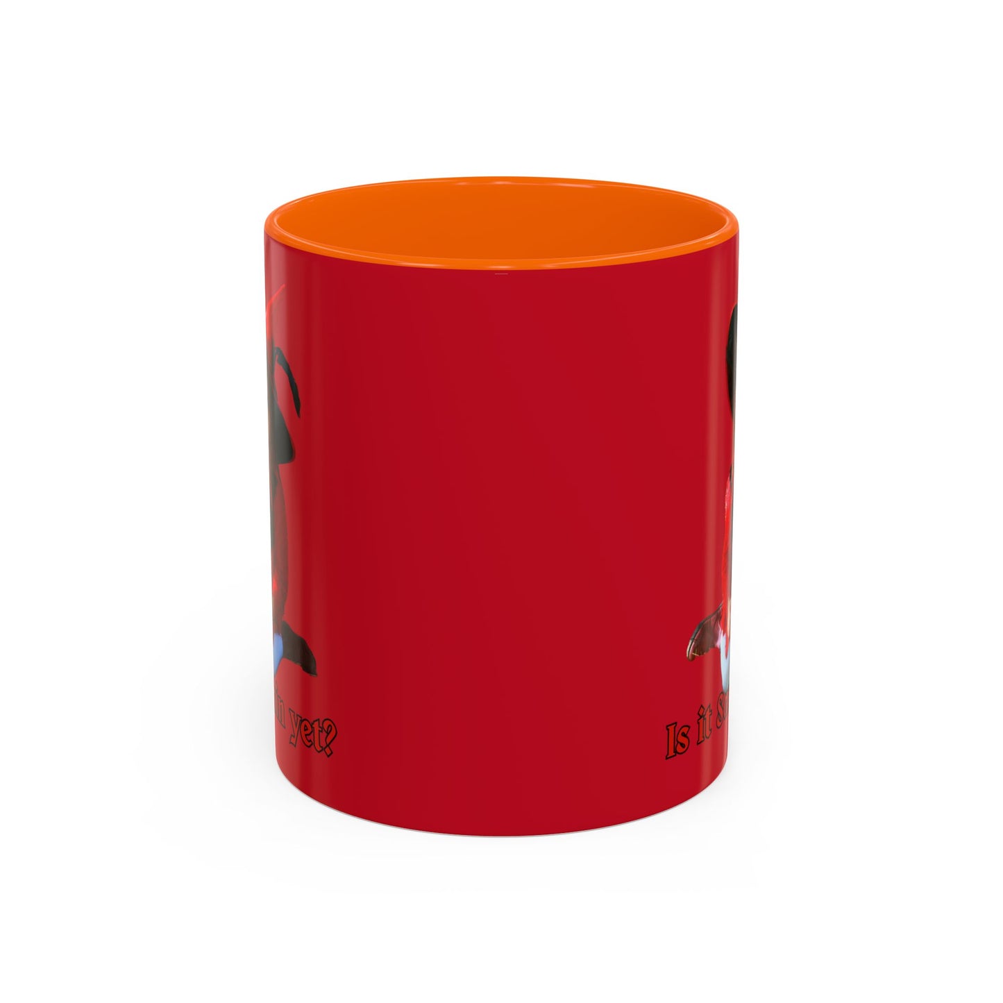 Is it Samhain yet? Red Accent Mug by CreepyCrafts.boo