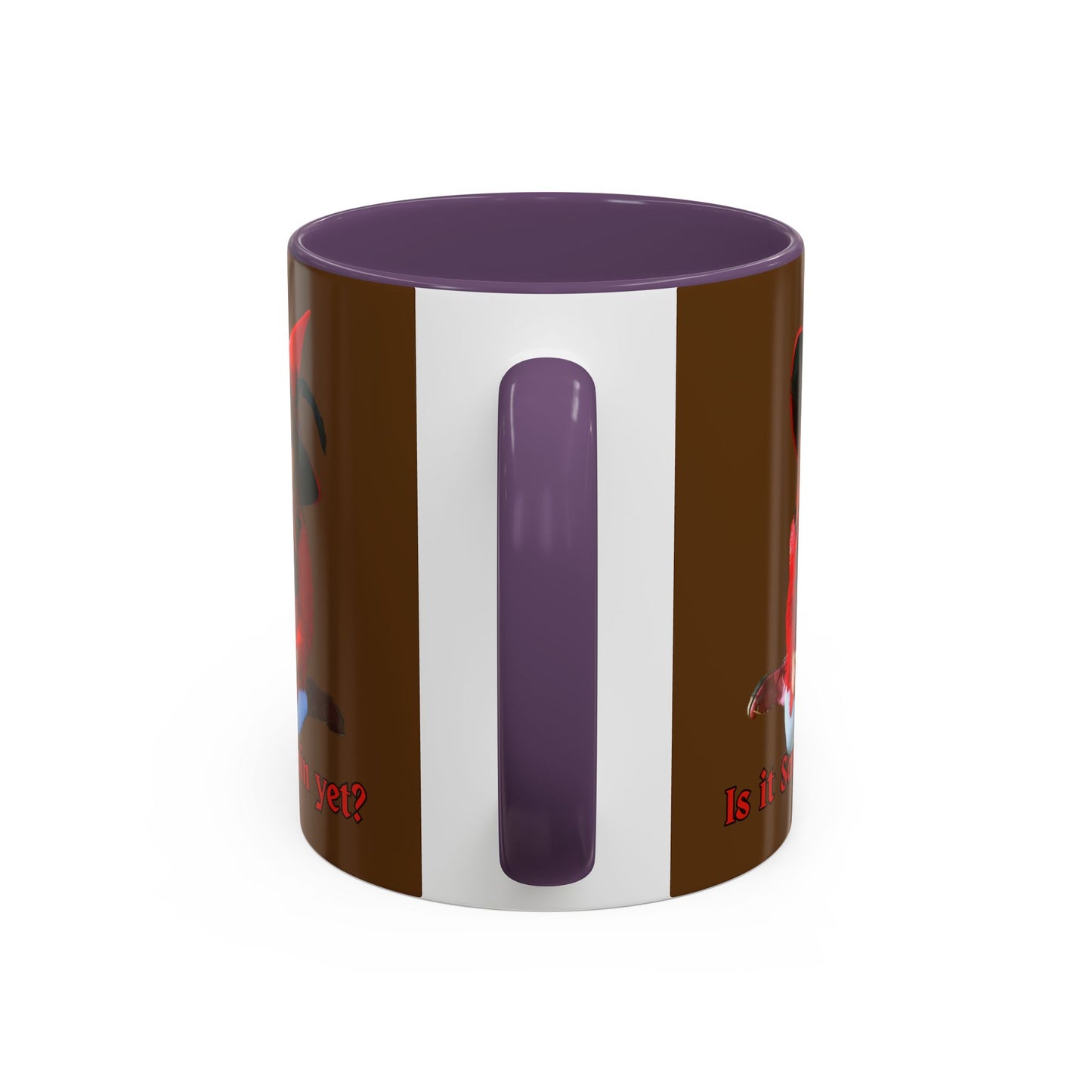 Is it Samhain yet? Brown Accent Mug by CreepyCrafts.boo