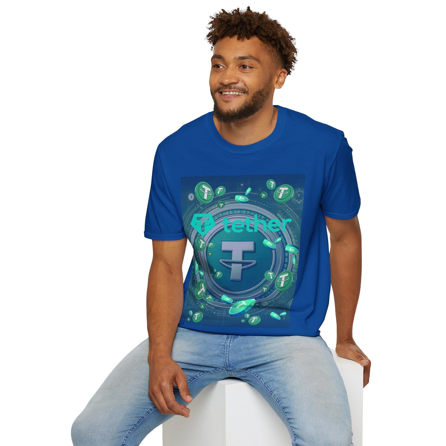Tether DKcolors Unisex T-Shirt by cypherpunkgear.com