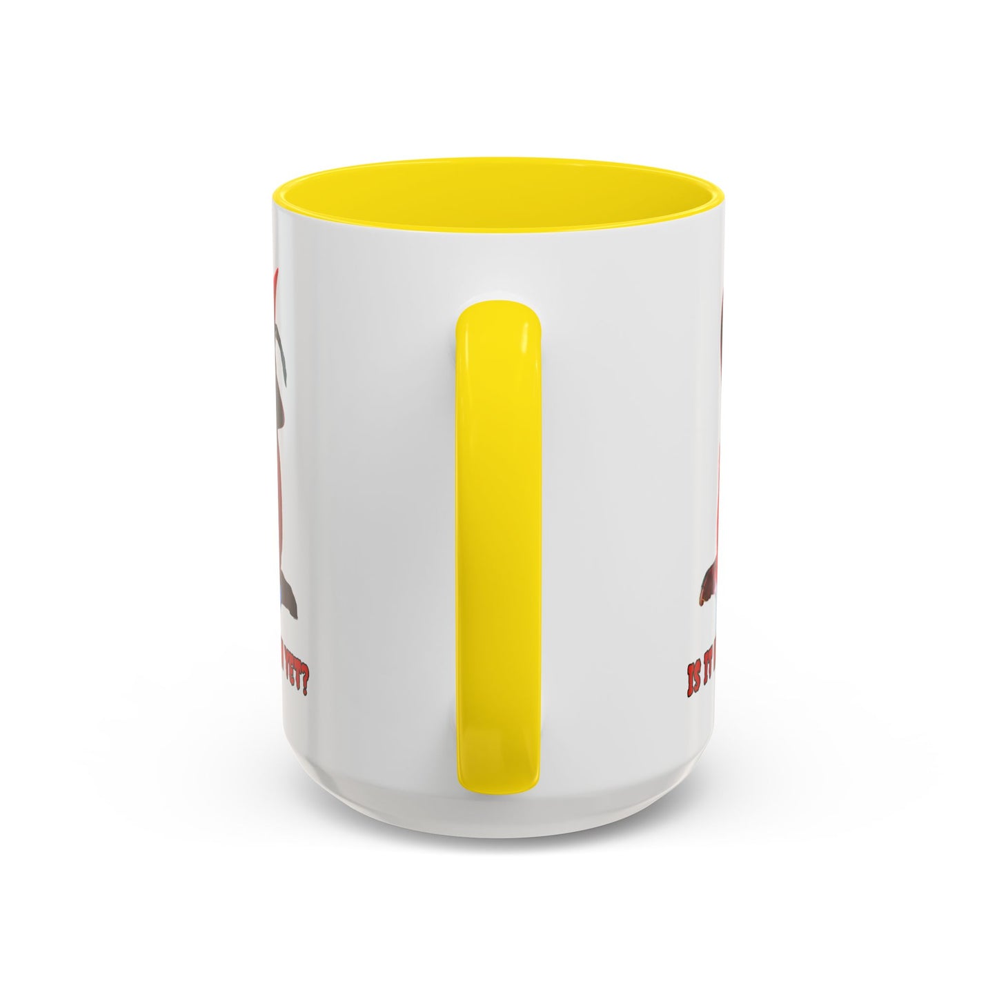 Is it Halloween yet? White Accent Mug by CreepyCrafts.boo
