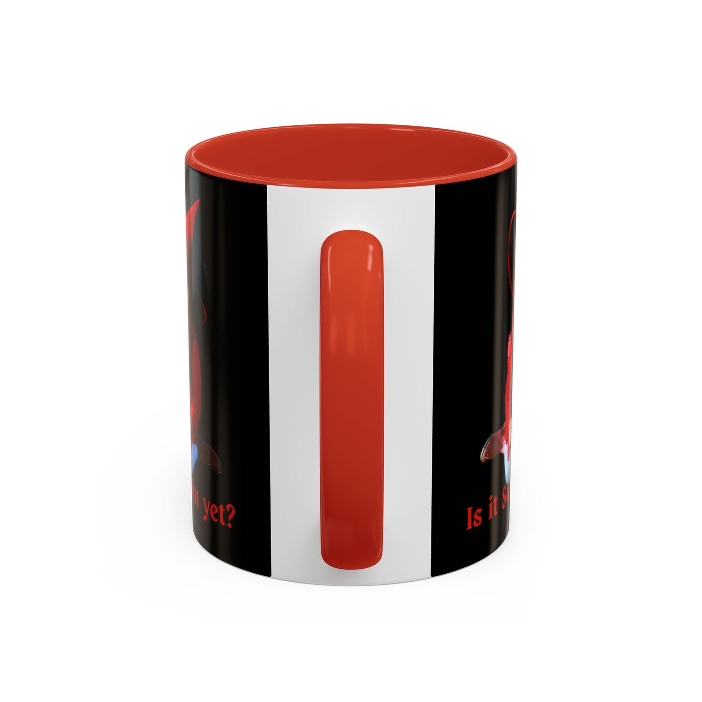 Is it Samhain yet? Black Accent Mug by CreepyCrafts.boo