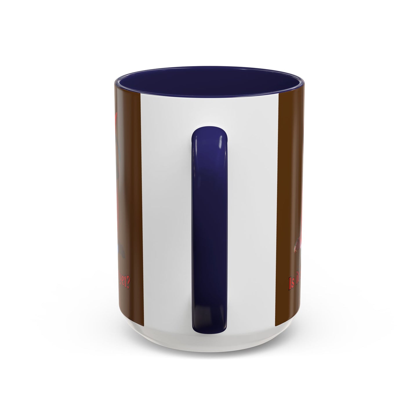 Is it Samhain yet? Brown Accent Mug by CreepyCrafts.boo