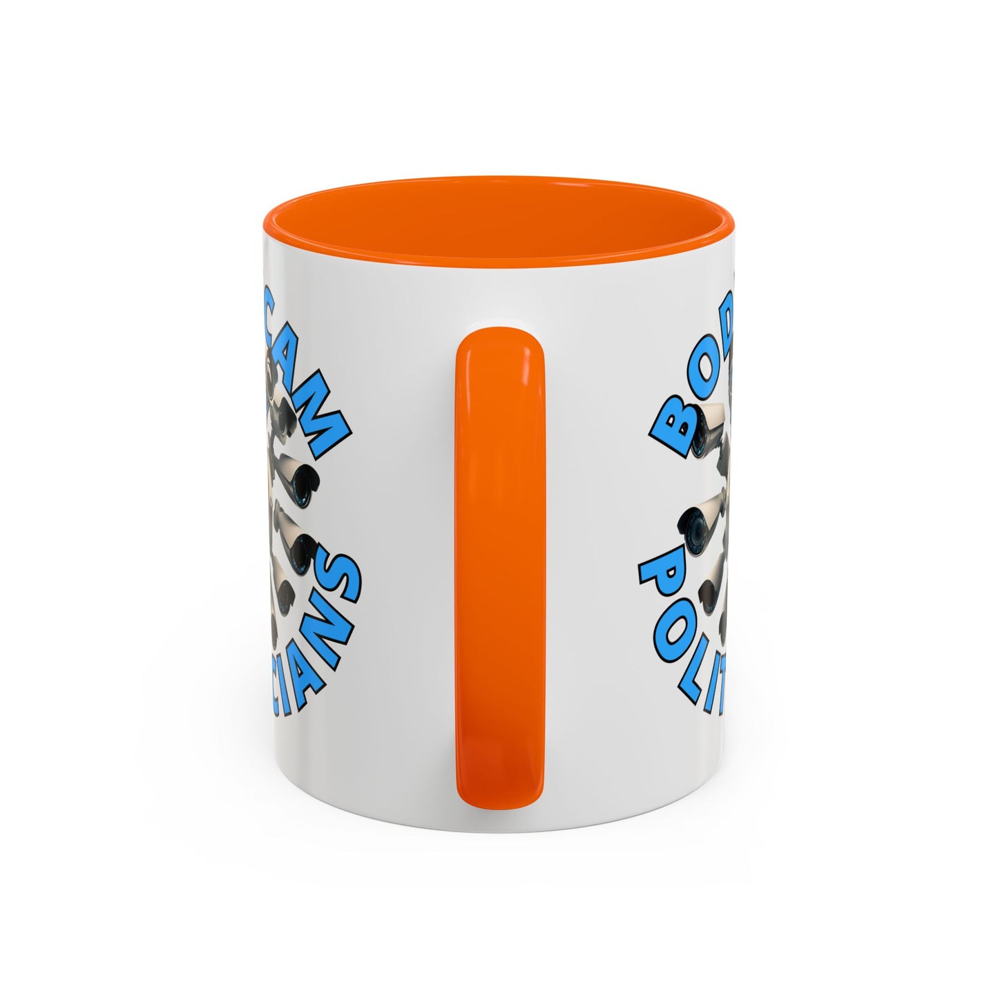 Bodycam the Politicians Cameras White Accent Mug by cypherpunkgear.com