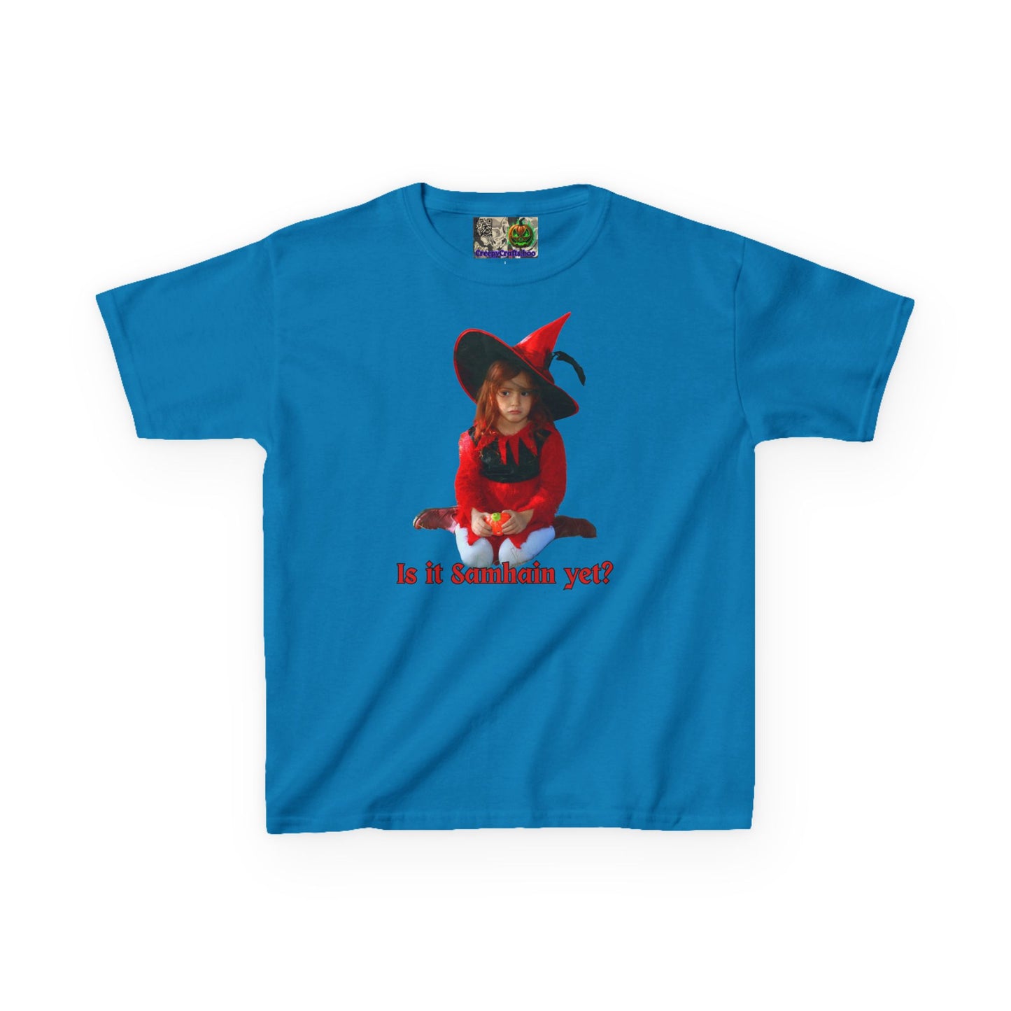 Is it Samhain yet? Kids Heavy Cotton™ Tee by CreepyCrafts.boo