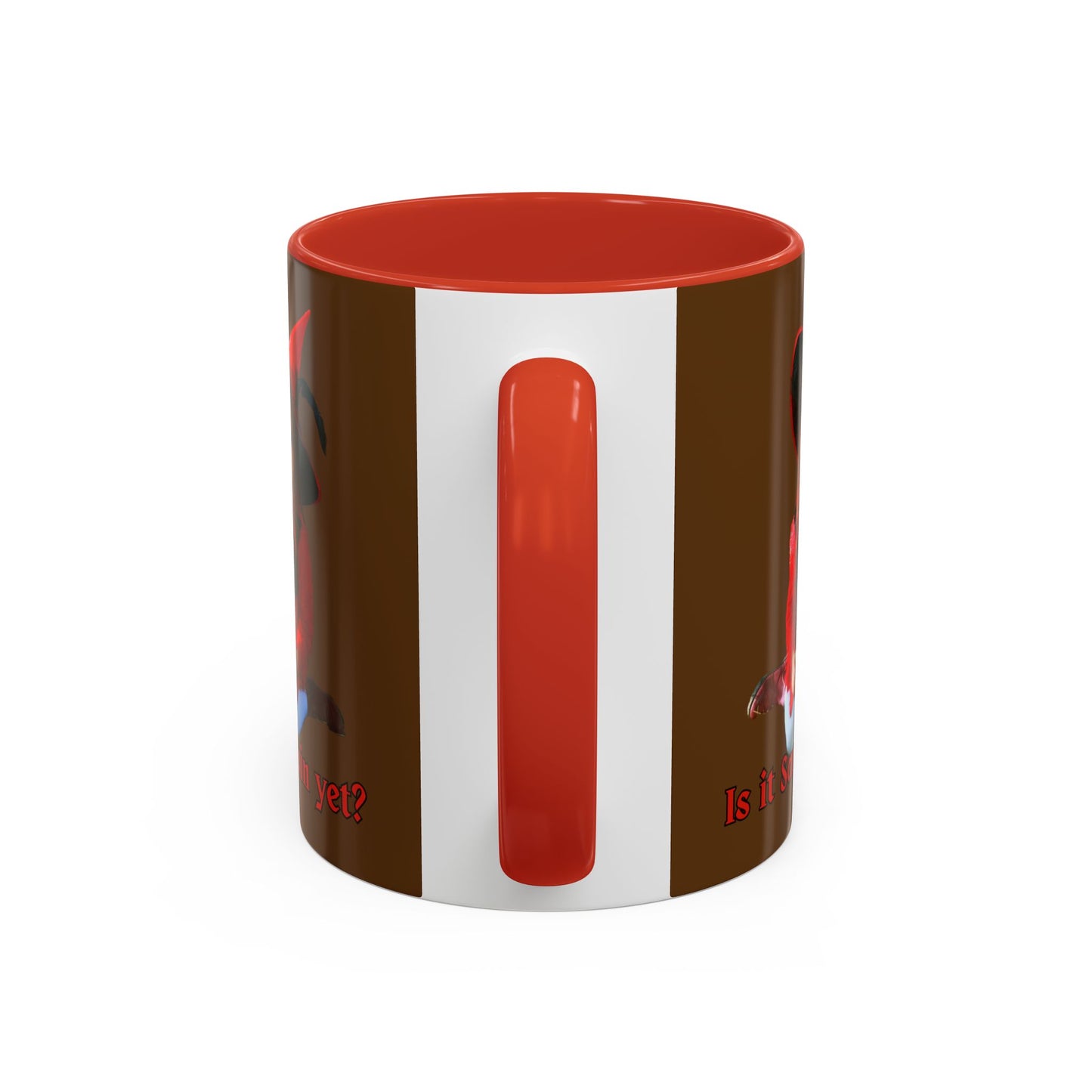 Is it Samhain yet? Brown Accent Mug by CreepyCrafts.boo