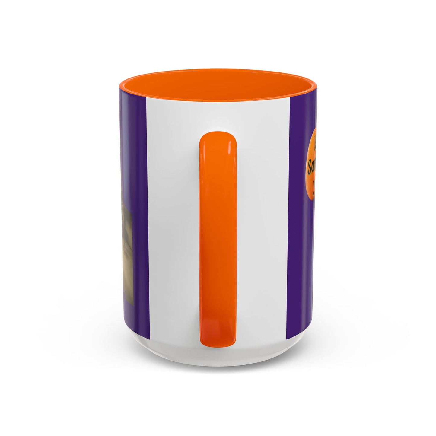 Is it Samhain yet? Skeleton's Pumpkin Purple Accent Mug by CreepyCrafts.boo