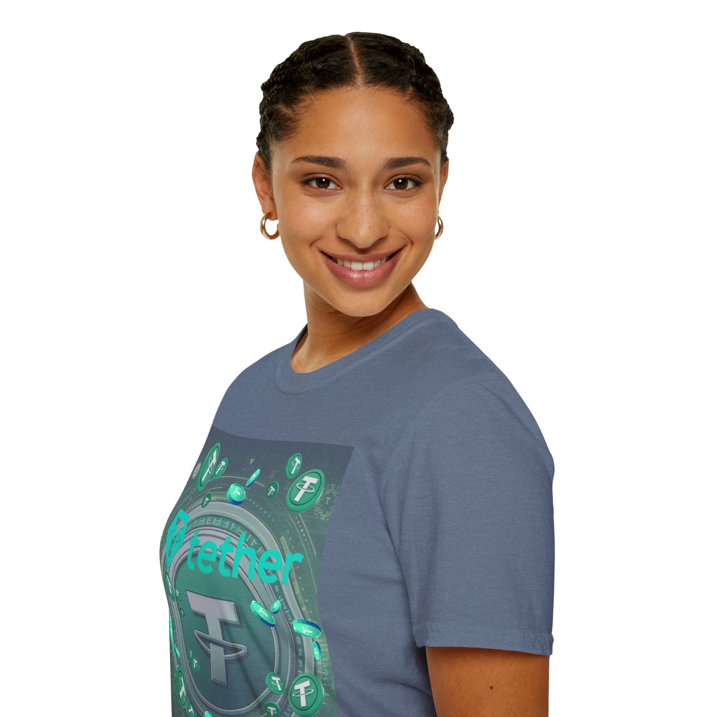 Tether DKcolors Unisex T-Shirt by cypherpunkgear.com
