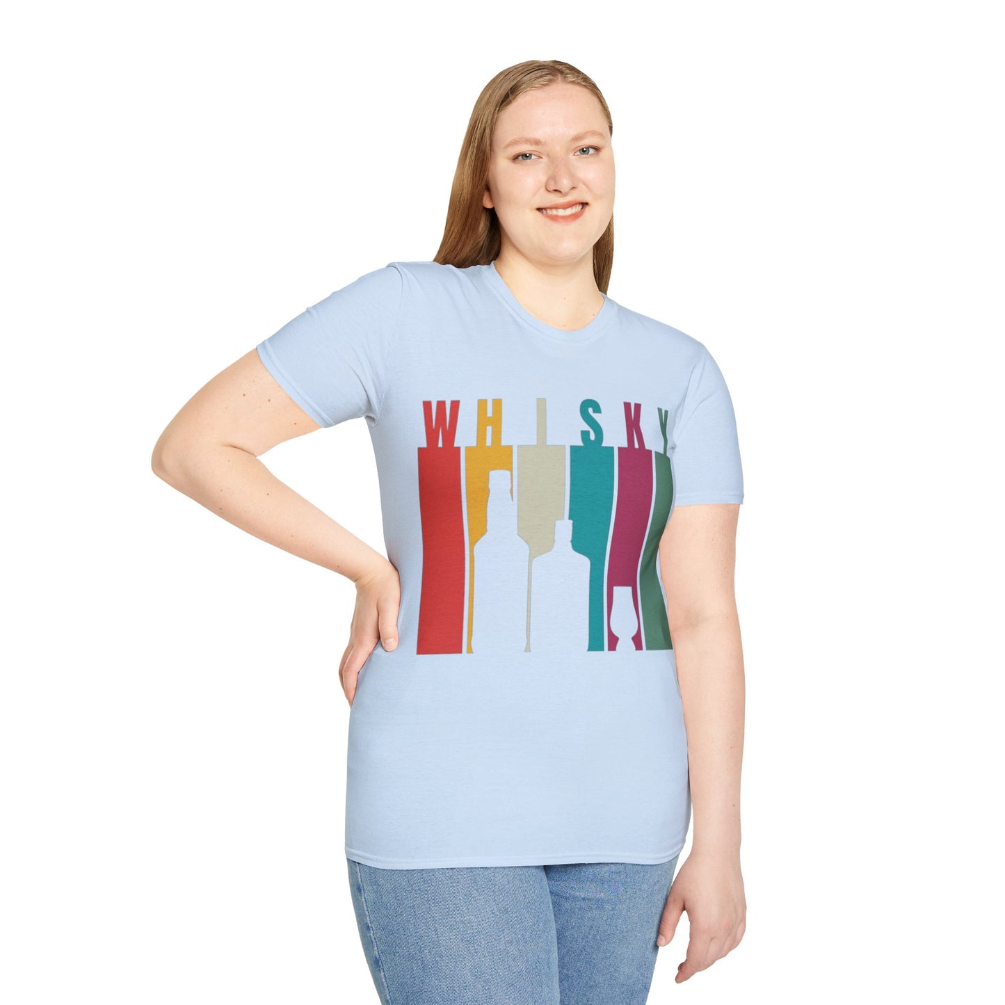 Whisky spelled without an 'e' LTcolors Unisex T-Shirt by cypherpunkgear.com