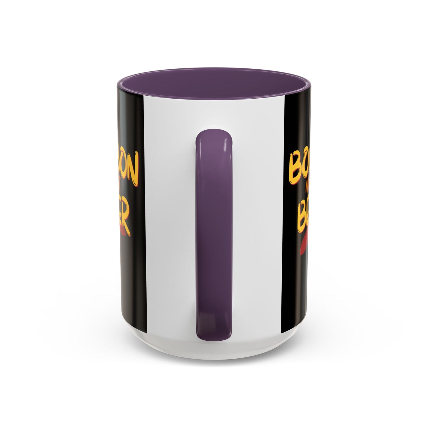 Bourbon makes it better Accent Mug by cypherpunkgear.com