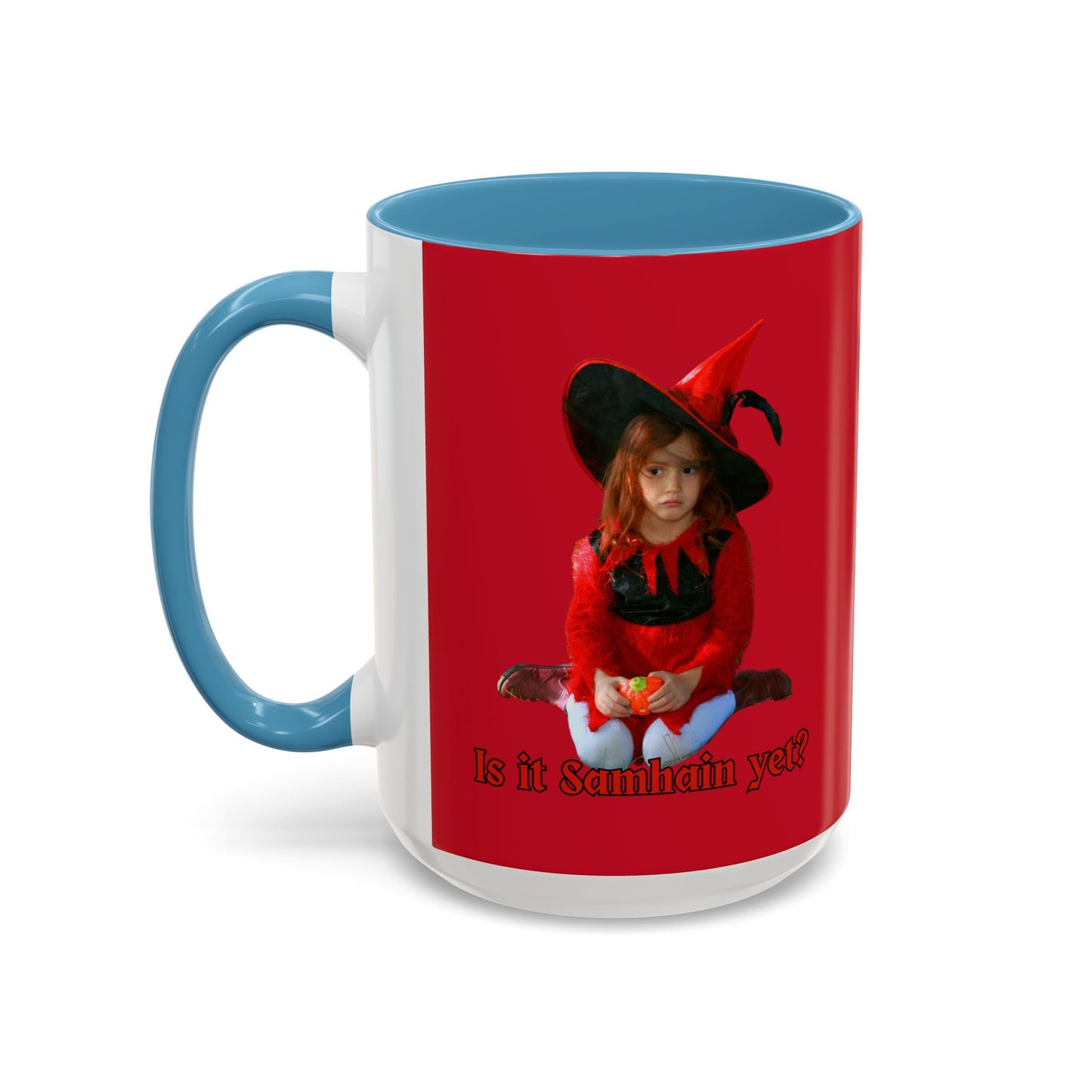 Is it Samhain yet? Red Accent Mug by CreepyCrafts.boo