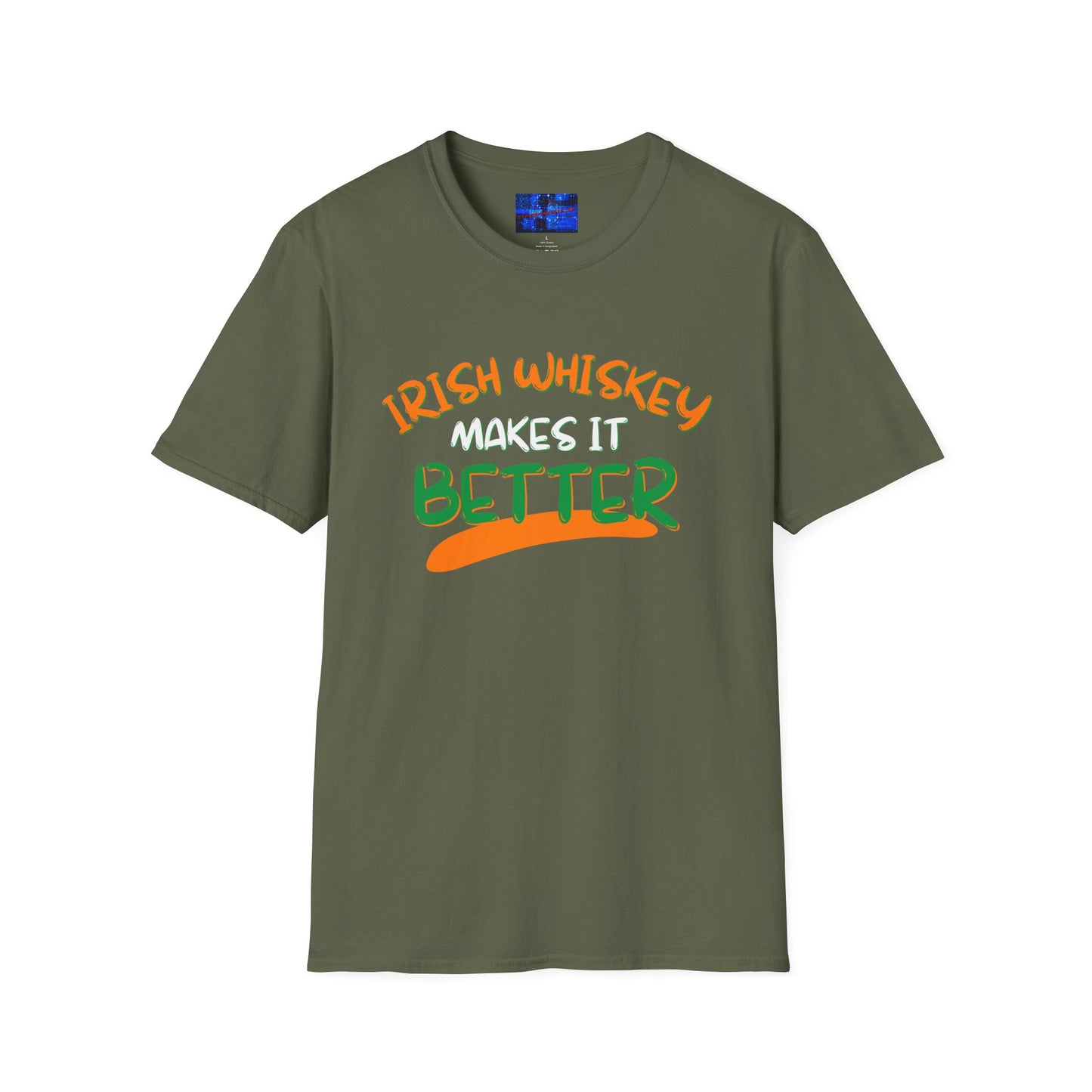 Irish Whiskey makes it better OWGfont DKcolors Unisex T-Shirt by cypherpunkgear.com