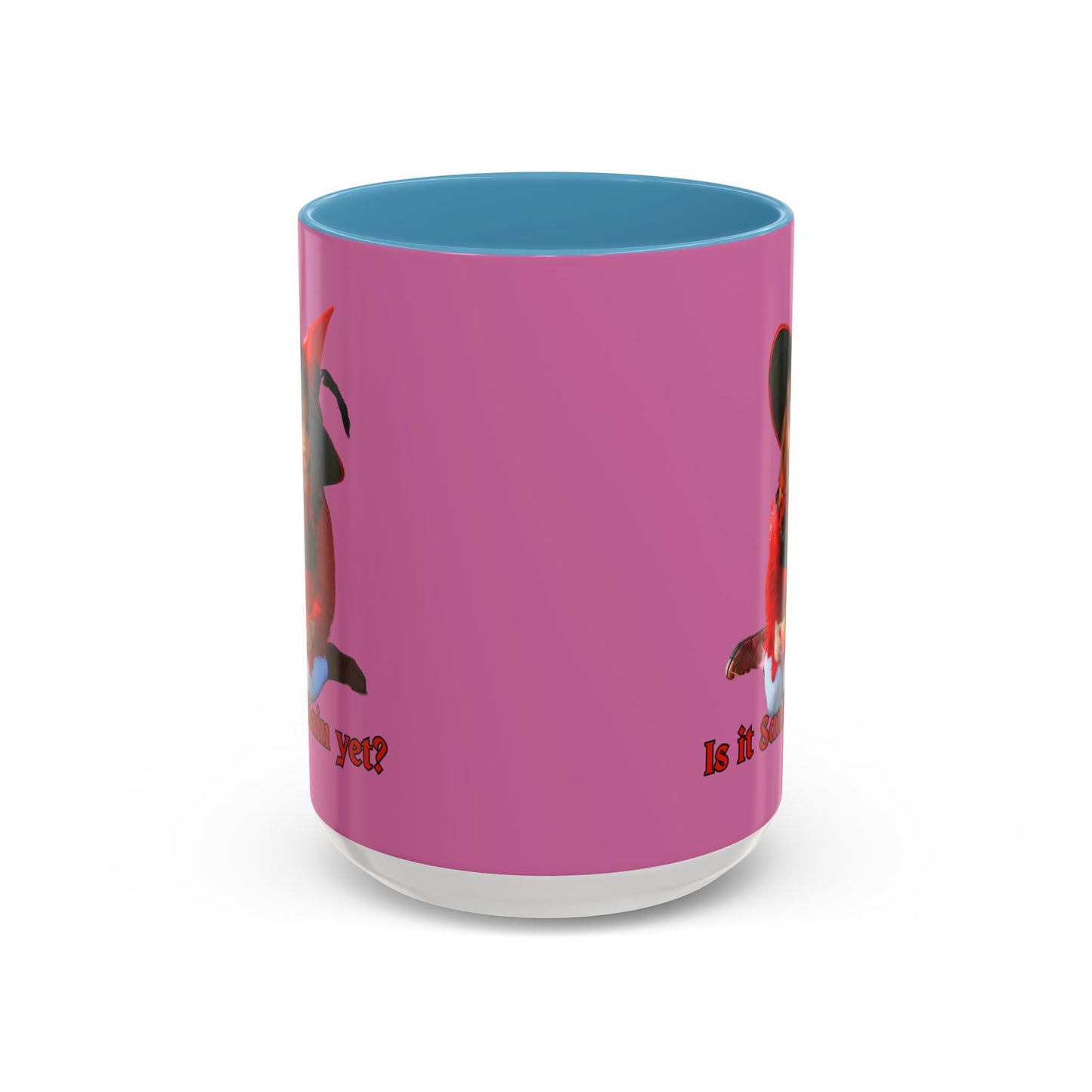 Is it Samhain yet? Pink Accent Mug by CreepyCrafts.boo