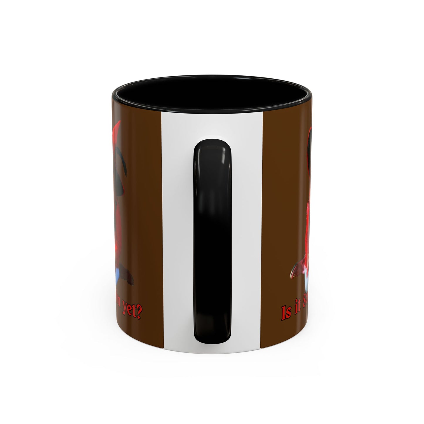 Is it Samhain yet? Brown Accent Mug by CreepyCrafts.boo