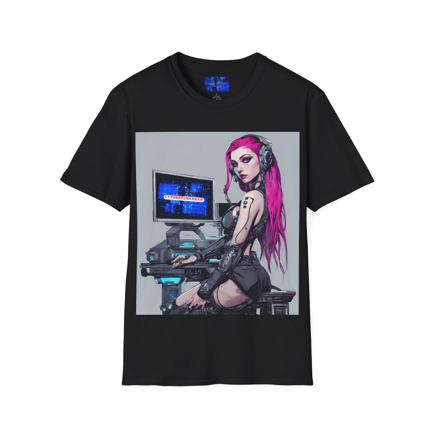 Netrunner Cyberpunk DKcolors Unisex T-Shirt by cypherpunkgear.com