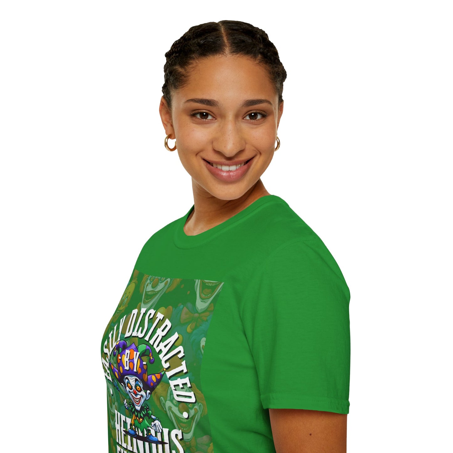 Easily Distracted by Heinous Fuckery Little Jincs DKcolors Unisex T-Shirt by cypherpunkgear.com