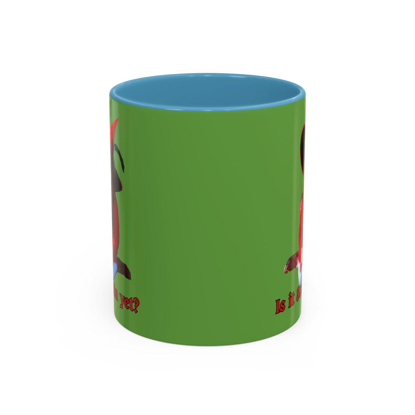 Is it Samhain yet? Green Accent Mug by CreepyCrafts.boo