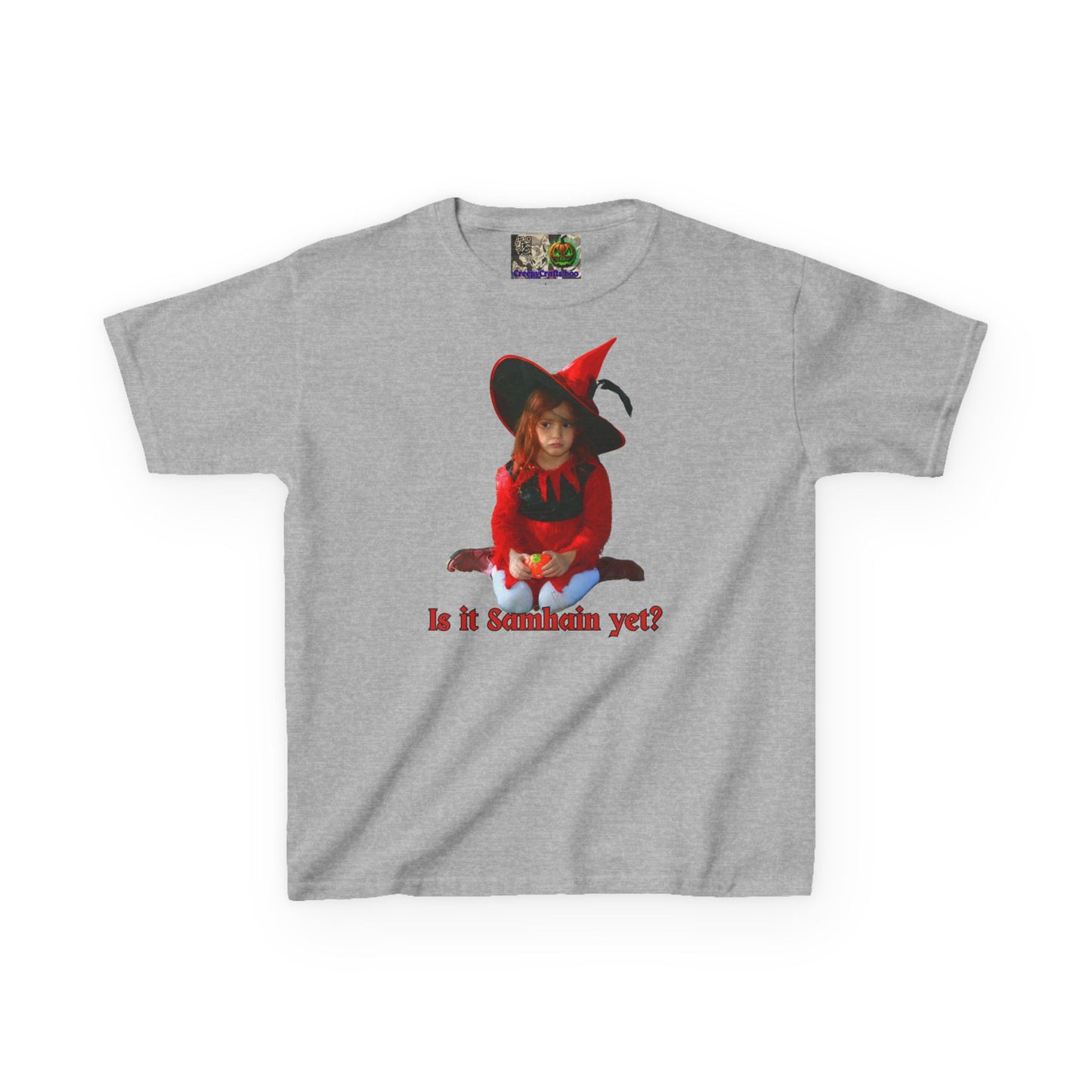 Is it Samhain yet? Kids Heavy Cotton™ Tee by CreepyCrafts.boo
