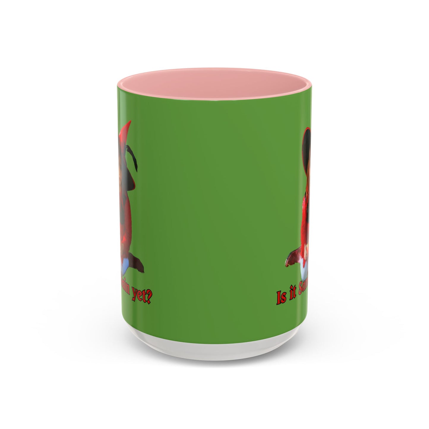 Is it Samhain yet? Green Accent Mug by CreepyCrafts.boo