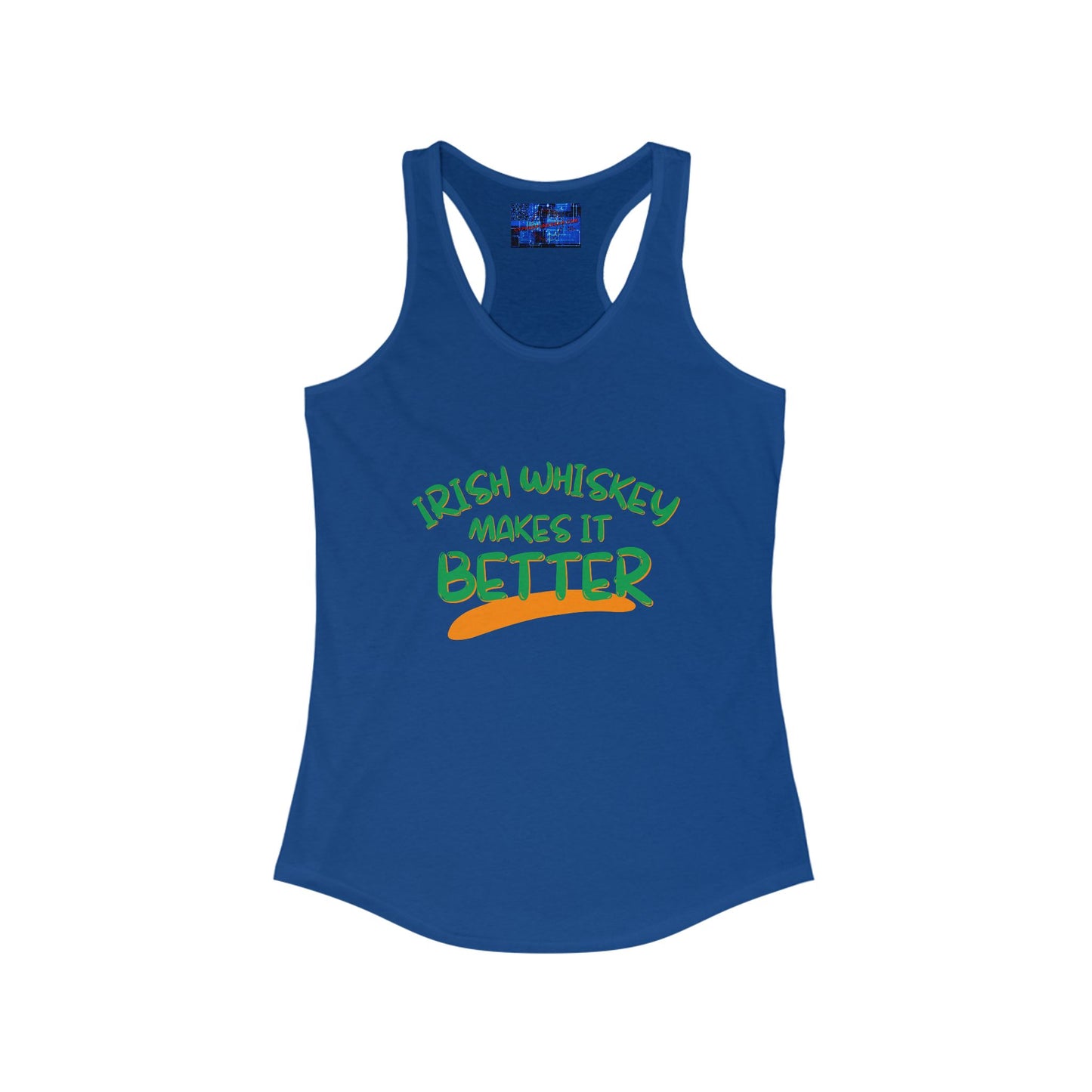 Irish Whiskey makes it better GNfont Women's Racerback Tank Top by cypherpunkgear.com