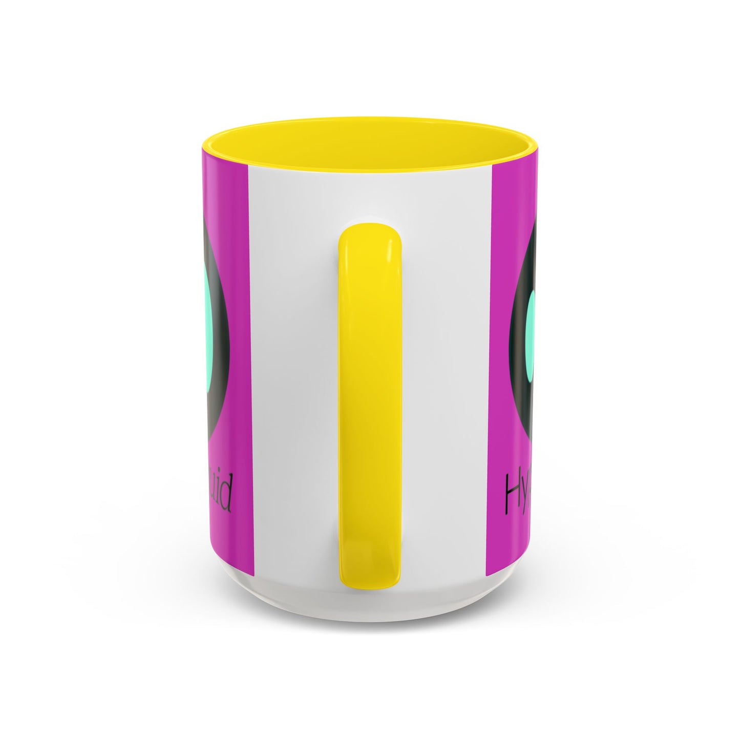 Hyperliquid Black font Pink Accent Mug by cypherpunkgear.com