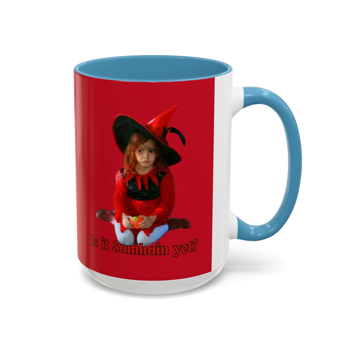 Is it Samhain yet? Red Accent Mug by CreepyCrafts.boo