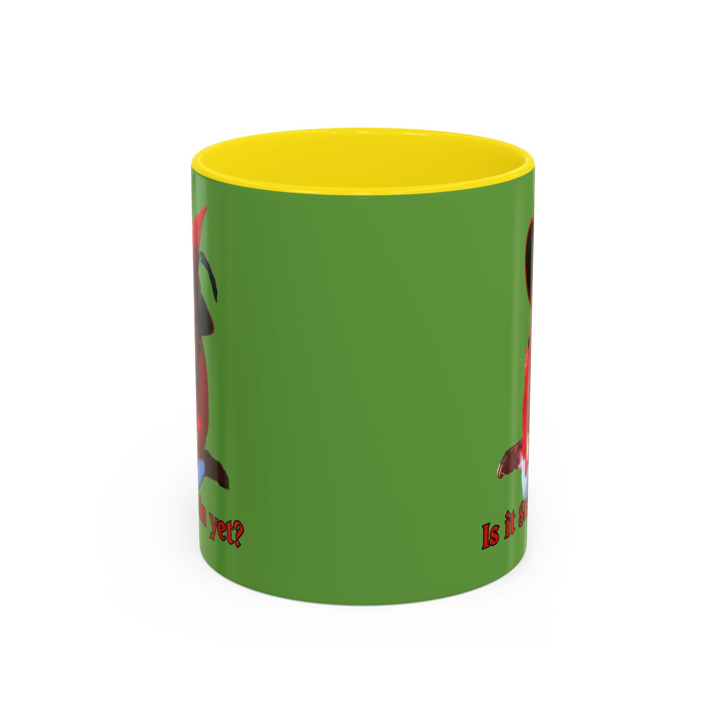 Is it Samhain yet? Green Accent Mug by CreepyCrafts.boo