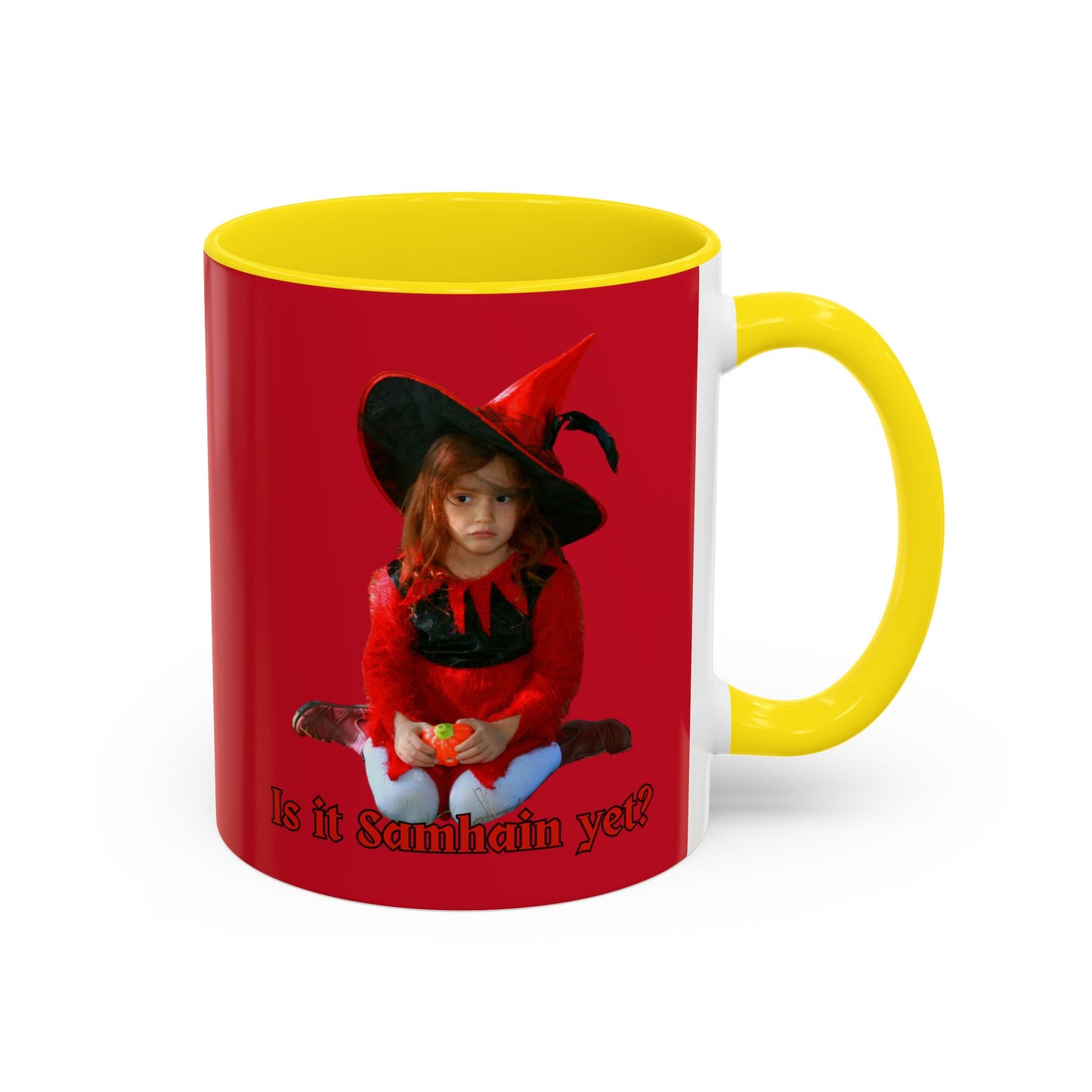 Is it Samhain yet? Red Accent Mug by CreepyCrafts.boo