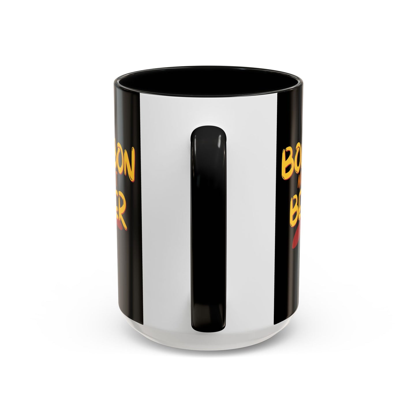 Bourbon makes it better Accent Mug by cypherpunkgear.com