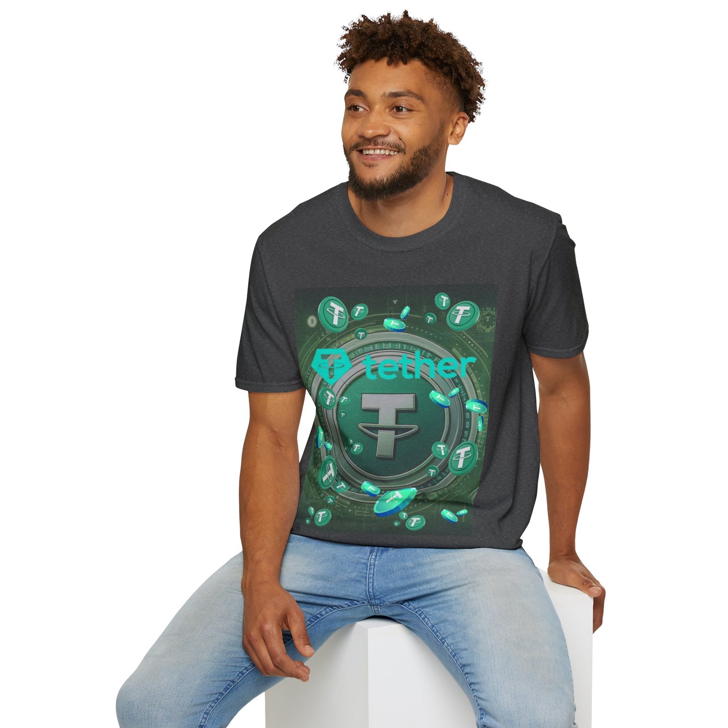 Tether DKcolors Unisex T-Shirt by cypherpunkgear.com