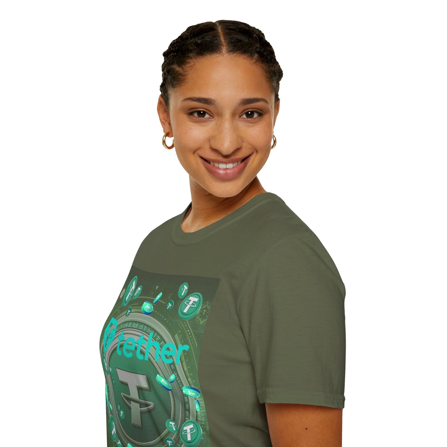 Tether DKcolors Unisex T-Shirt by cypherpunkgear.com