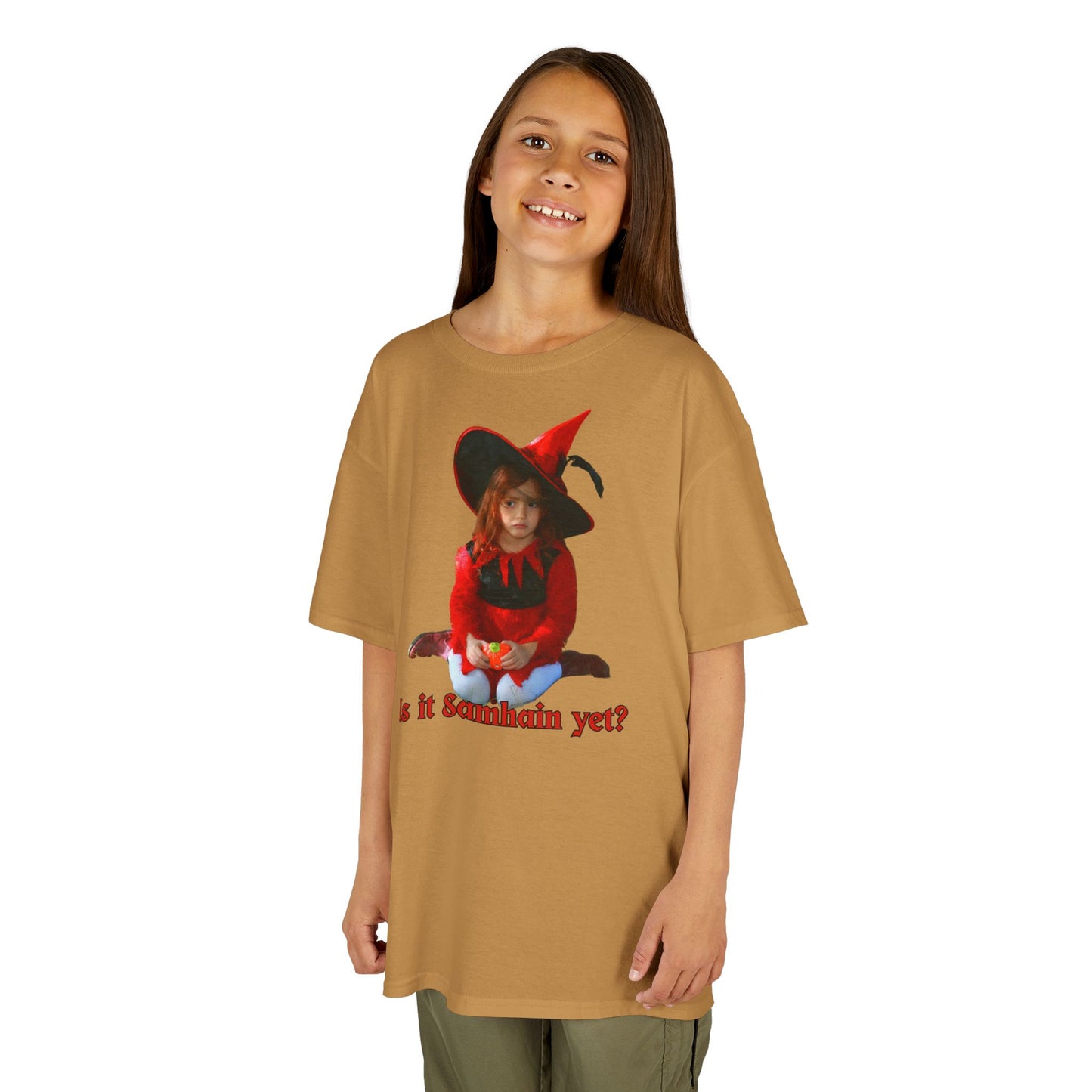 Is it Samhain yet? Kids Heavy Cotton™ Tee by CreepyCrafts.boo