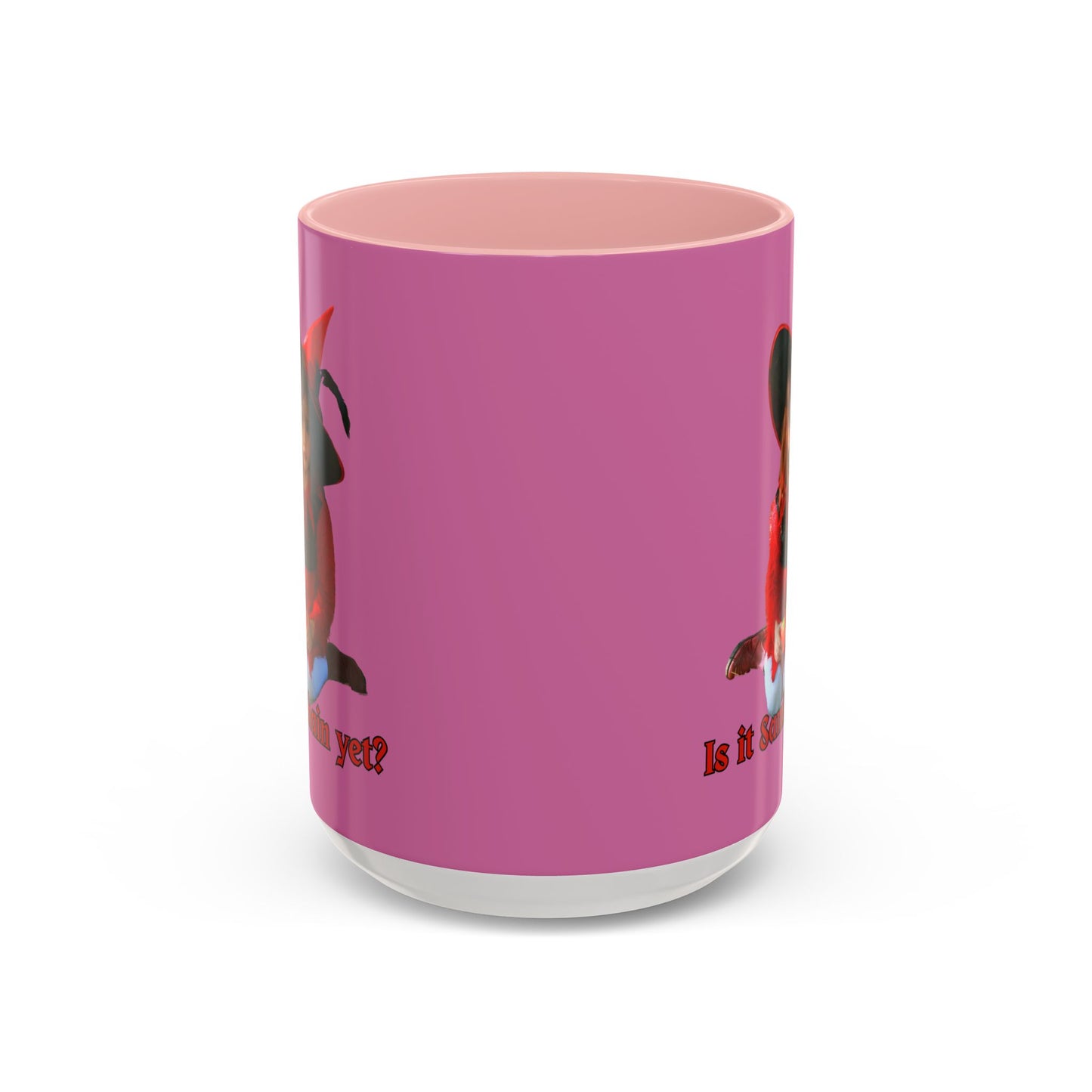 Is it Samhain yet? Pink Accent Mug by CreepyCrafts.boo