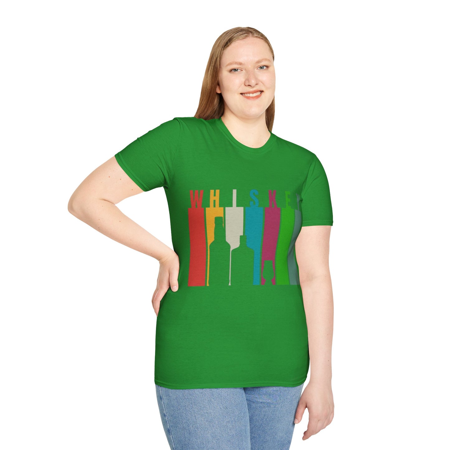 Whiskey spelled with an 'e' DKcolors Unisex T-Shirt by cypherpunkgear.com
