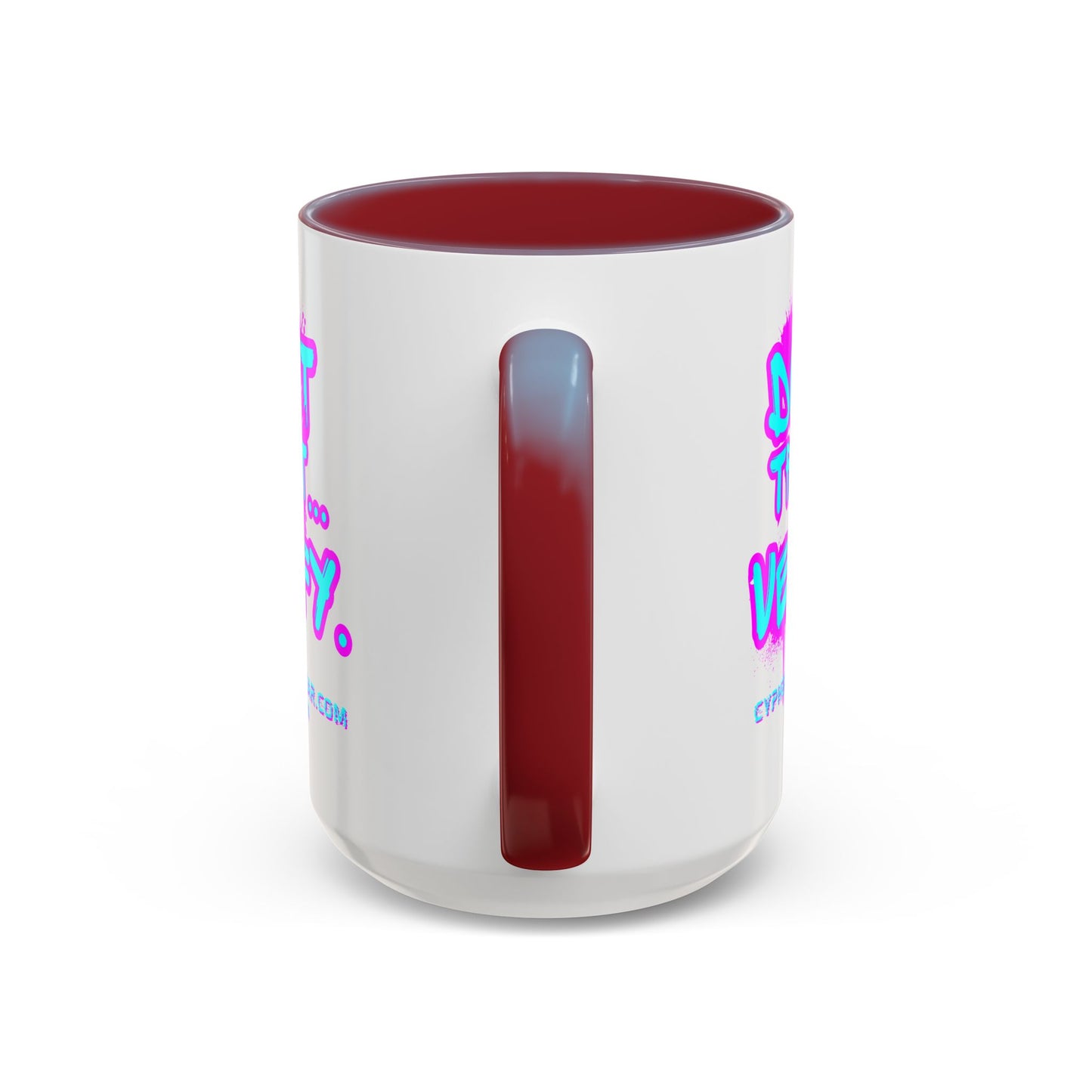 Don't Trust...Verify. White Accent Mug by cypherpunkgear.com