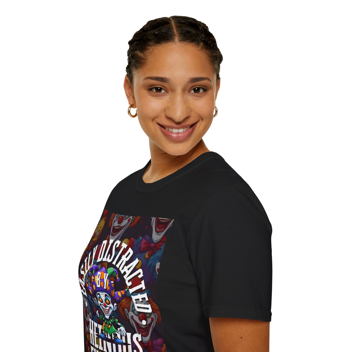 Easily Distracted by Heinous Fuckery Little Jincs DKcolors Unisex T-Shirt by cypherpunkgear.com