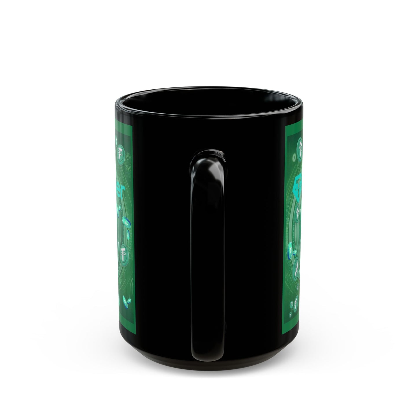 Tether Green Mug by cypherpunkgear.com