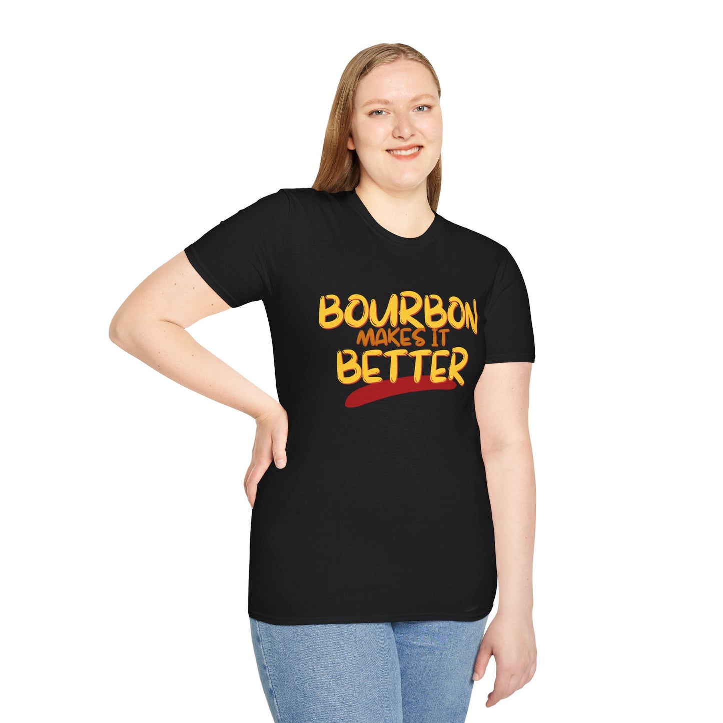 ¡Bourbon lo mejora con cypherpunkgear! Camiseta unisex de estilo suave
