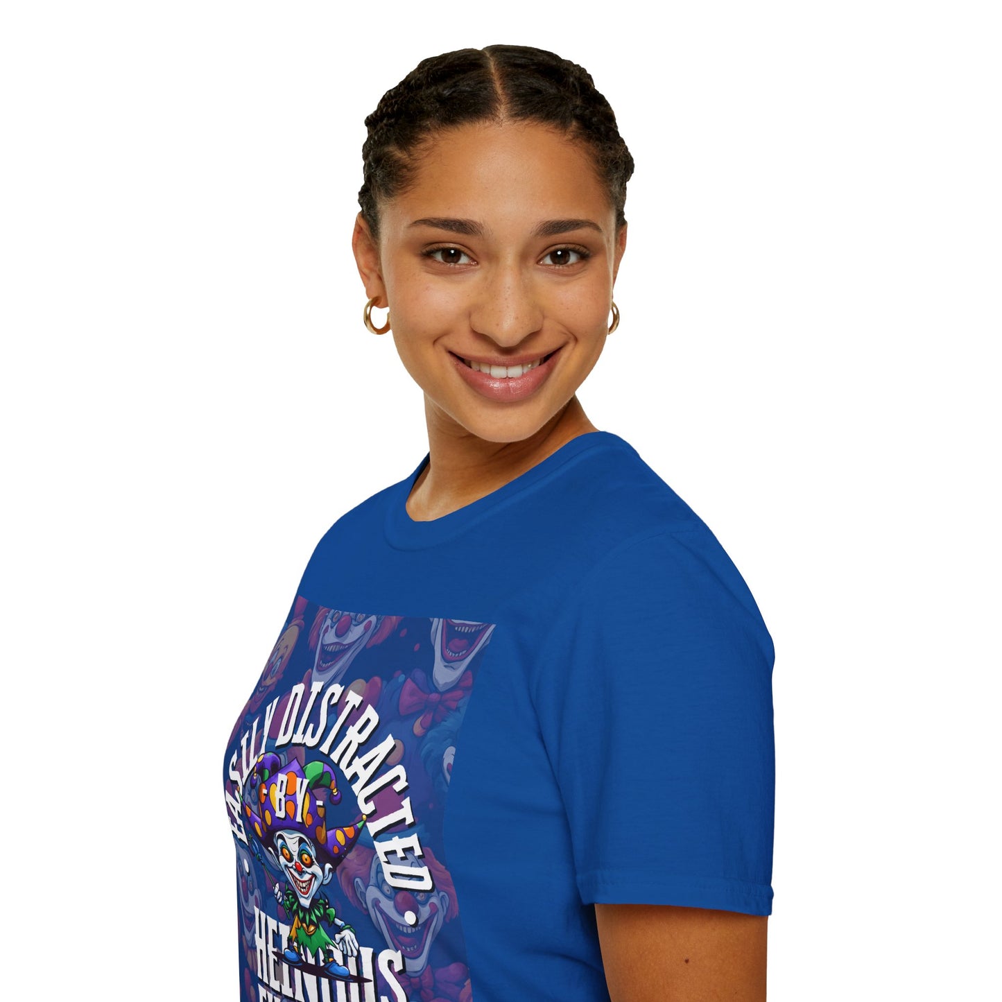 Easily Distracted by Heinous Fuckery Little Jincs DKcolors Unisex T-Shirt by cypherpunkgear.com