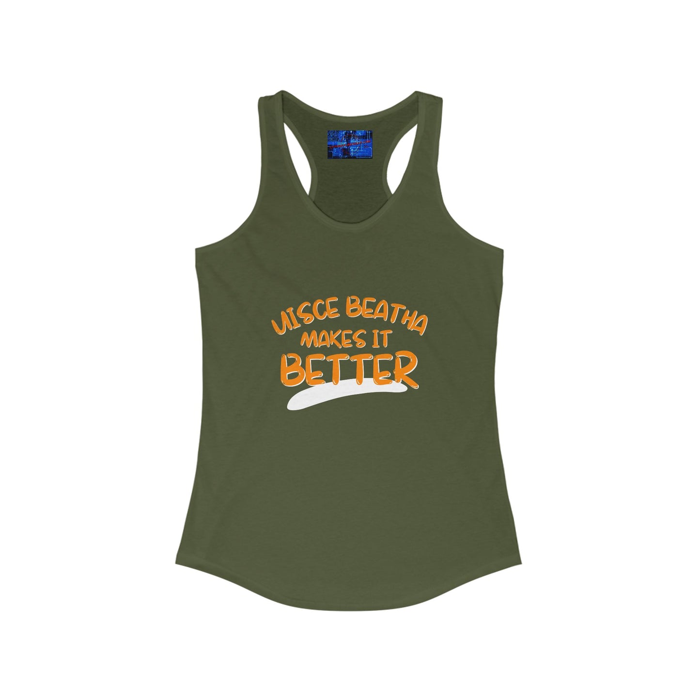 Uisce Beatha makes it better OGfont Women's Racerback Tank Top by cypherpunkgear.com