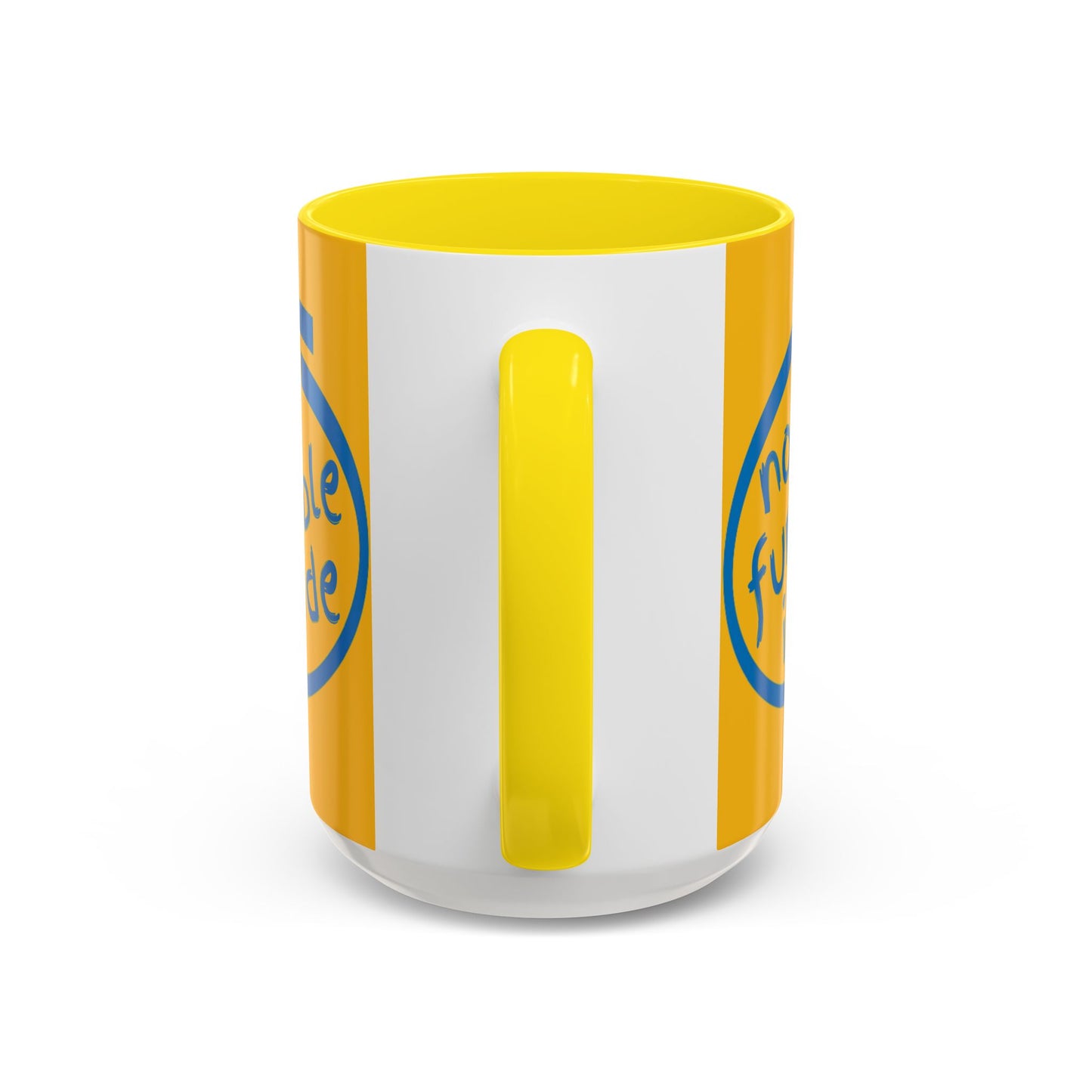 Non-Fungible Inside Yellow Accent Mug by cypherpunkgear.com