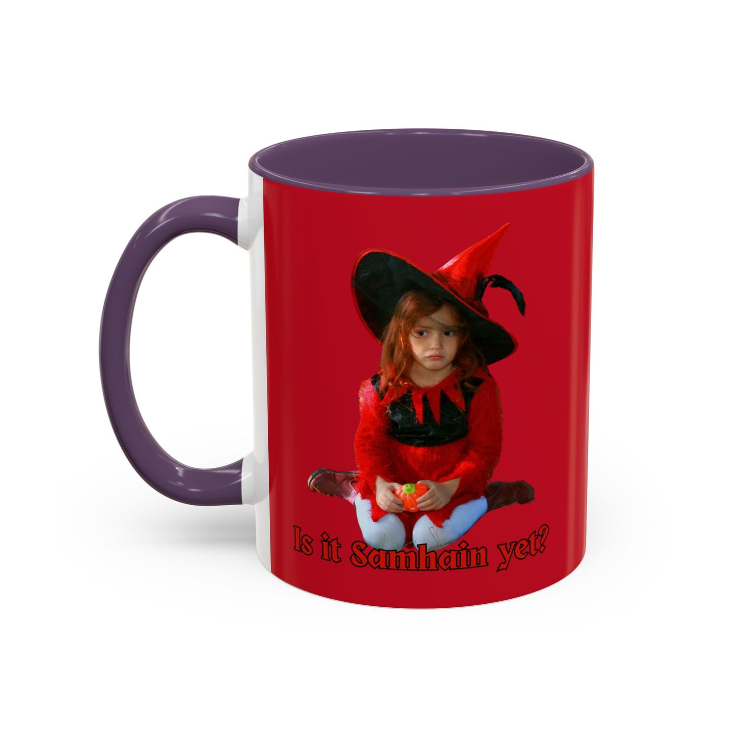 Is it Samhain yet? Red Accent Mug by CreepyCrafts.boo