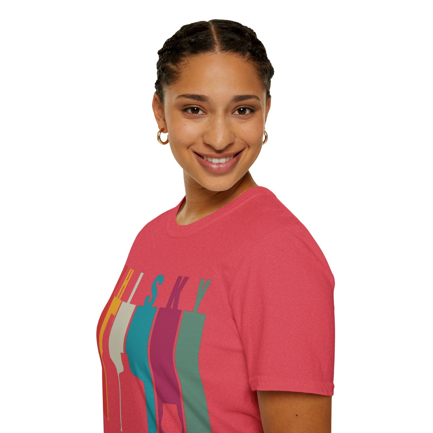 Whisky spelled without an 'e' LTcolors Unisex T-Shirt by cypherpunkgear.com