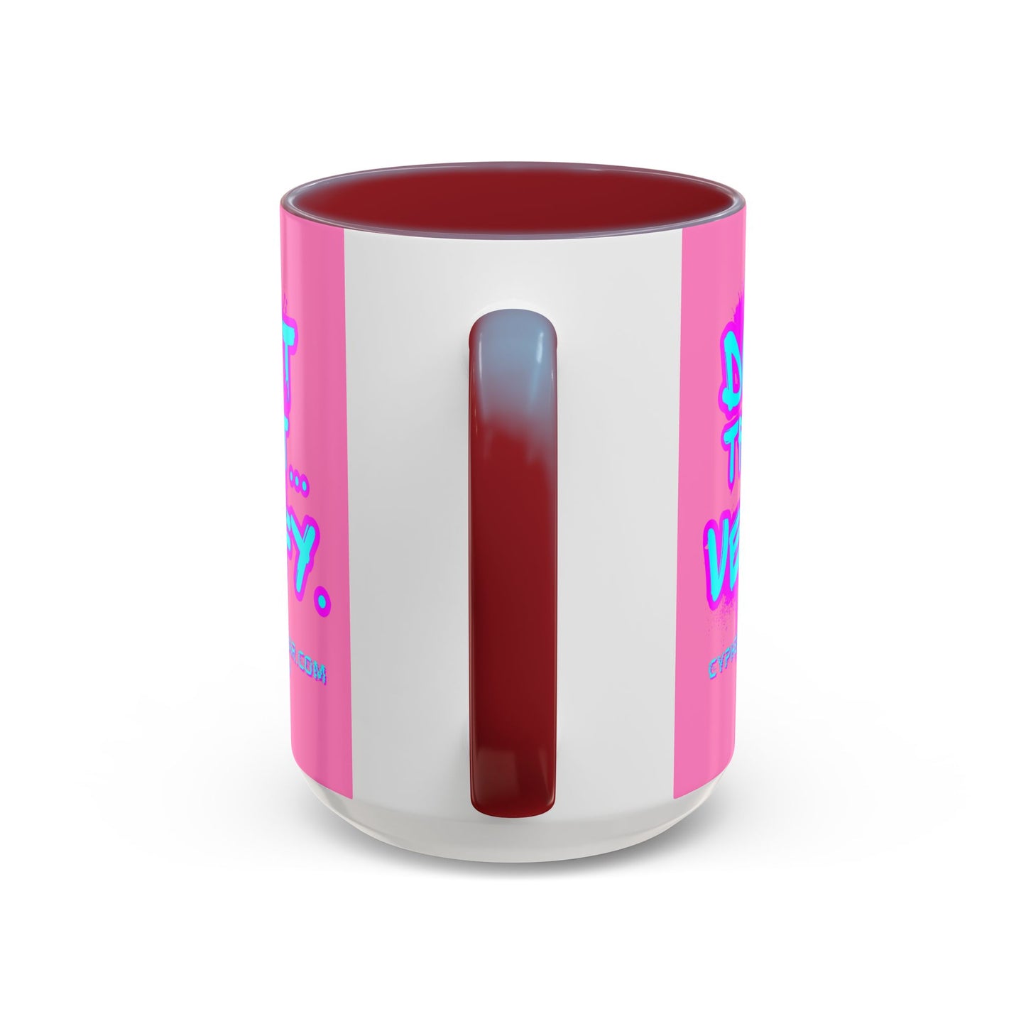 Don't Trust...Verify. Light Pink Accent Mug by cypherpunkgear.com
