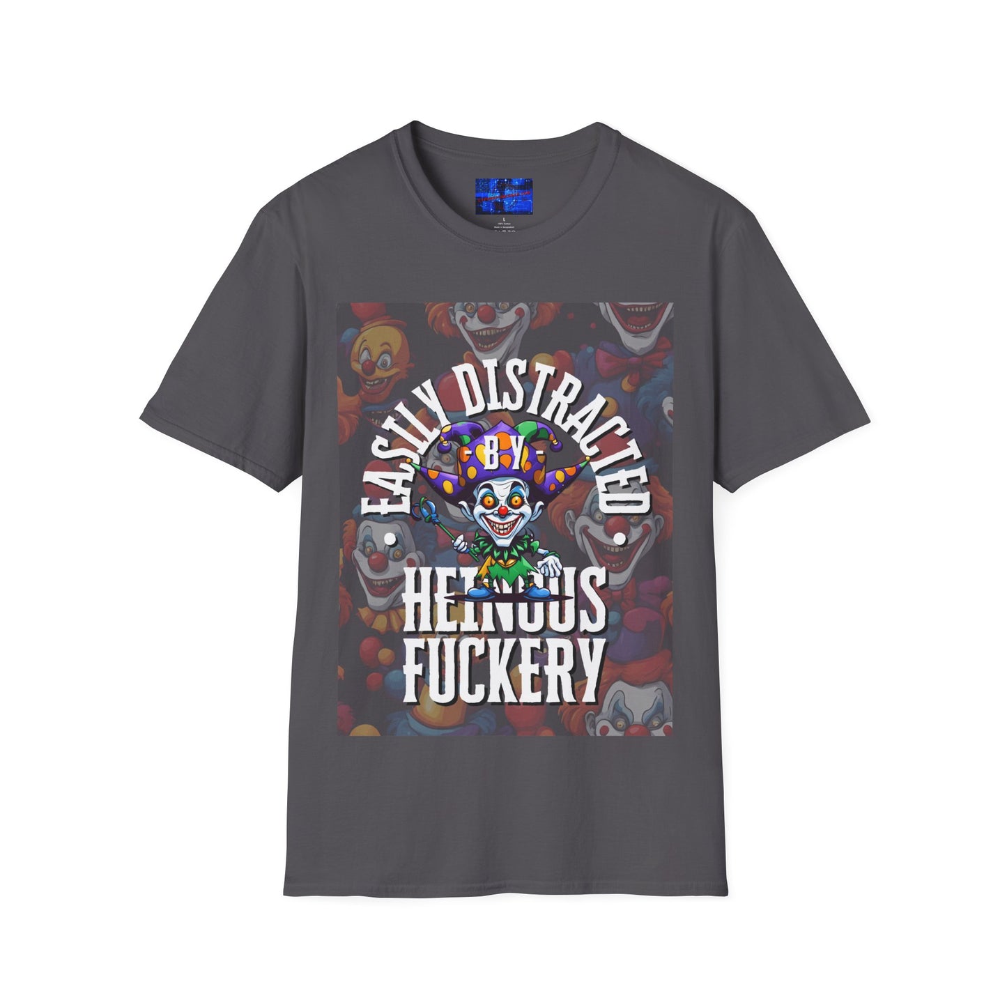 Easily Distracted by Heinous Fuckery Little Jincs DKcolors Unisex T-Shirt by cypherpunkgear.com