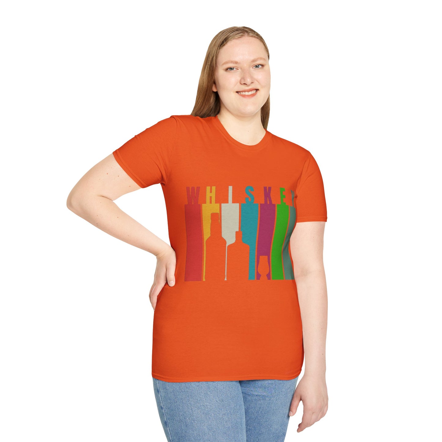 Whiskey spelled with an 'e' LTcolors Unisex T-Shirt by cypherpunkgear.com
